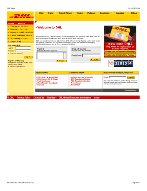 dhl tracking international - Fill Out Online, Download ...