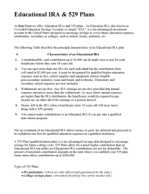 Fillable Online Educational IRA &amp; 529 Plans Fax Email Print - pdfFiller