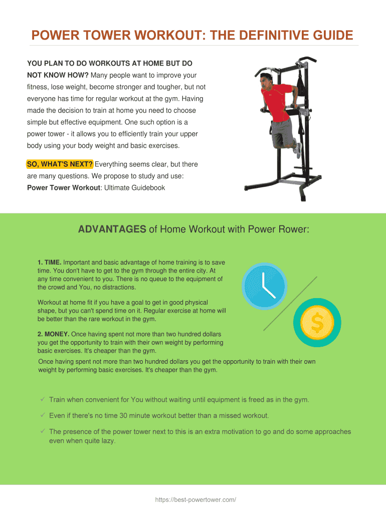 Fillable Online POWER TOWER WORKOUT: THE DEFINITIVE GUIDE Fax Email Print - pdfFiller