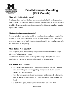 Fillable Online (Kick Counts) Fax Email Print - pdfFiller