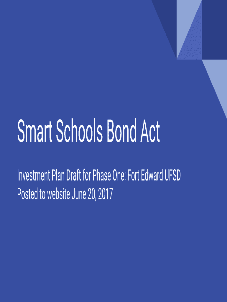 Fillable Online Investment Plan Draft for Phase One Fort Edward UFSD