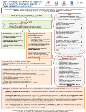 Fillable Online of Delirium in the Emergency Department / Fax Email ...