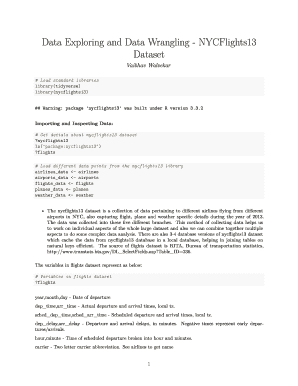 Data Exploring and Data Wrangling - NYCFlights13