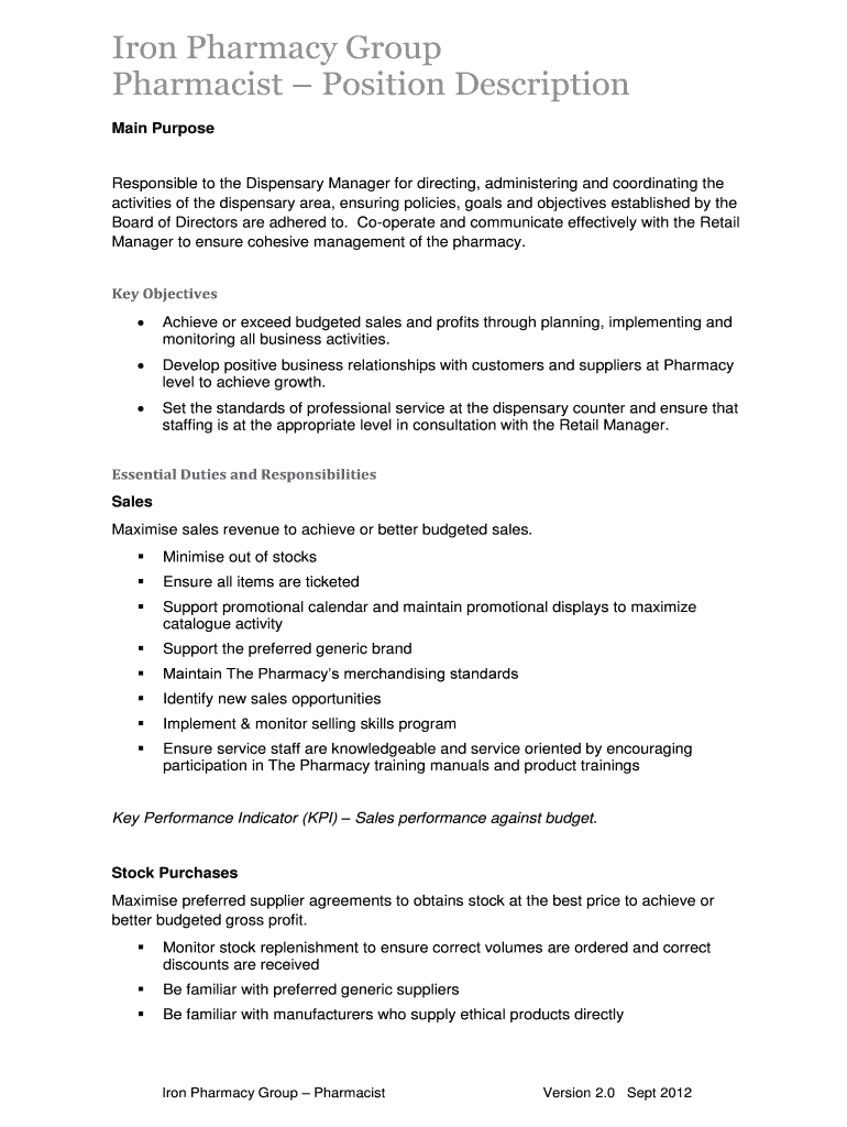 Fillable Online Iron Pharmacy Group Fax Email Print pdfFiller