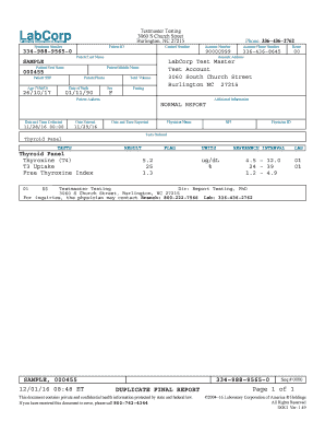 Fillable Online Thyroid Panel Fax Email Print - pdfFiller