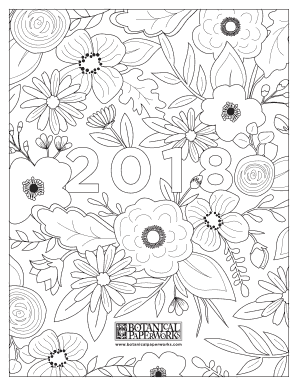 Download Fillable Online Download The Free Printable Adult Coloring Book Calendar Pdf Fax Email Print Pdffiller