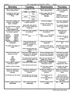 language homework q2 1 answer key