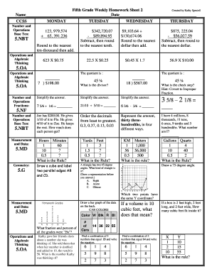 Homework 5 - Fill Online, Printable, Fillable, Blank | pdfFiller