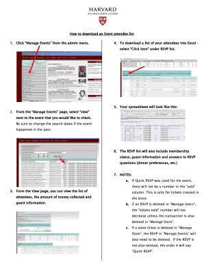 Fillable Online How to download an Event attendee list Fax Email Print ...