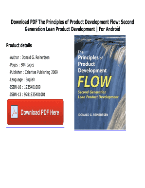 the principles of product development flow pdf