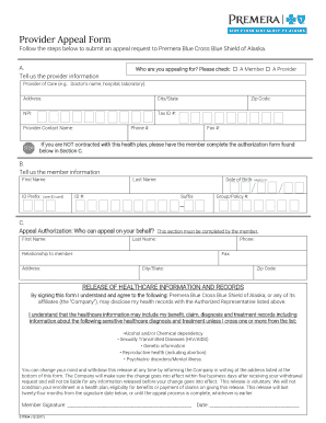 Submit blue cross blue shield provider appeal form and ...