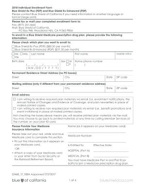 Fillable Online BlueShield Rx Plus (PDP) and BlueShield Rx Enhanced ...