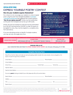 contest entry form template word