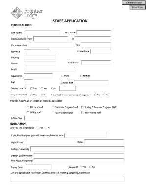 Dates Available From