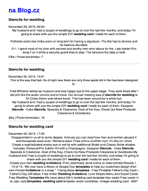 Fillable Online Stencils for wedding Fax Email Print - pdfFiller