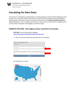 Fillable Online Calculating Per Diem Rates Fax Email Print - pdfFiller