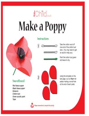 Fillable Online Make a Poppy Fax Email Print - pdfFiller