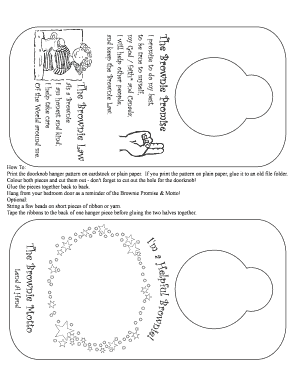 Fillable Online The Brownie Promise Fax Email Print - pdfFiller