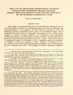 The Law of Negotiable Instruments and Bank