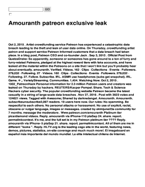 Amouranth Leak - Fill Online, Printable, Fillable, Blank | pdfFiller