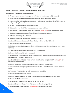 A total of 60 points are possible