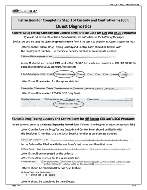 get federal drug testing custody and control form instructions to coast guard drug test form