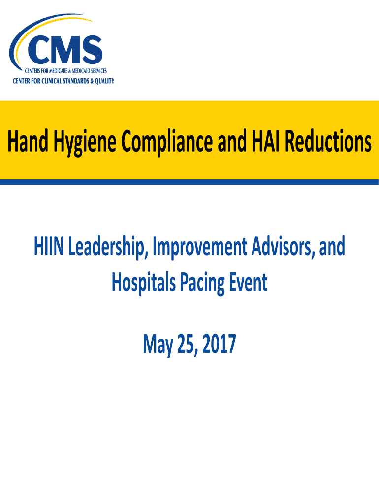Fillable Online Hand Hygiene Compliance and HAI Reductions Fax Email