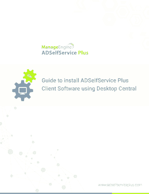 Fillable Online Guide To Install Adselfservice Plus Fax Email