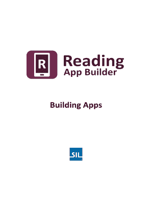 Reading App Builder: Building Apps