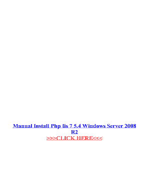 Manual Install Php Iis 7 5