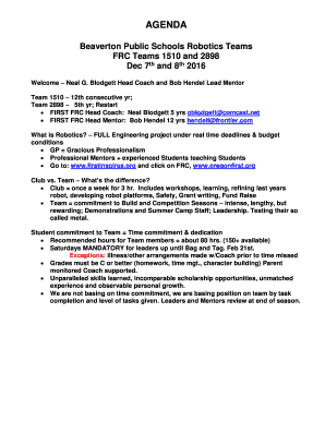 Beaverton Public Schools Robotics Teams