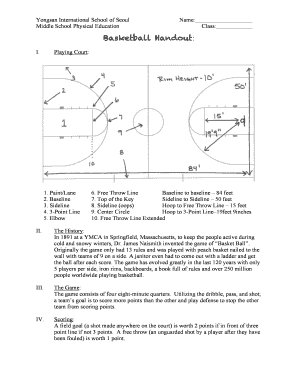 Fillable Online Basketball Handout: Fax Email Print - pdfFiller