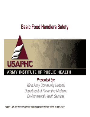 Fillable Online Basic Food Handlers Safety Fax Email Print - pdfFiller