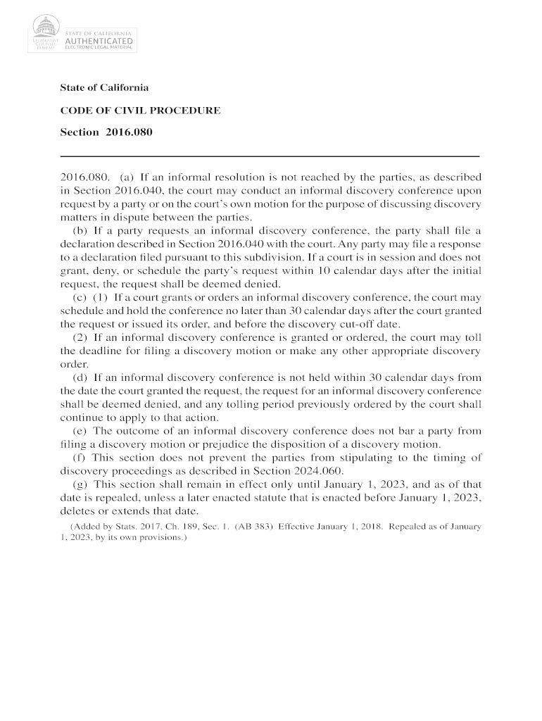 Fillable Online (a)If an informal resolution is not reached by the ...