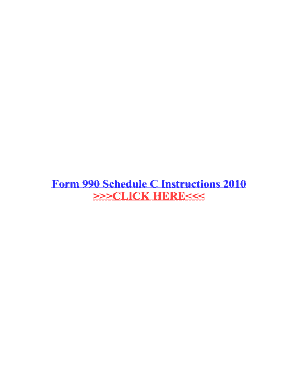 Fillable Online Form 990 Schedule C Instructions 2010 Fax Email Print ...