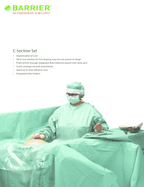 Fillable Online C-Section Set Fax Email Print - pdfFiller