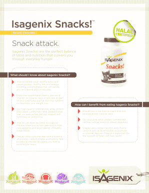 Fillable Online Isagenix Snacks Fax Email Print - pdfFiller