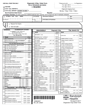 diagnostic order requirements fillable printable online forms