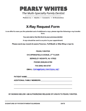 x ray transfer form to download editable fillable printable online