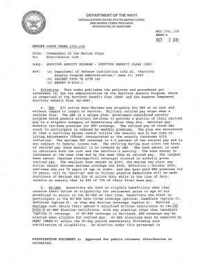 MARINE CORPS ORDER 1741