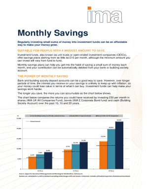 Fillable Online Monthly Savings Fax Email Print - pdfFiller