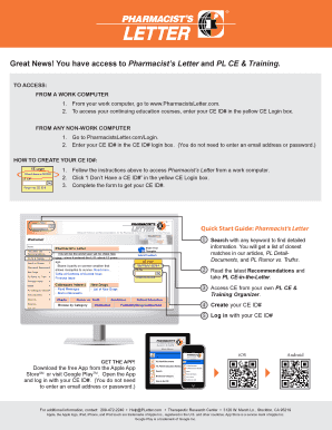 You have access to Pharmacists Letter and PL CE & Training