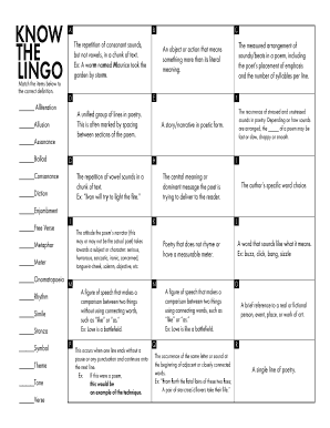 Know The Lingo Answers - Fill and Sign Printable Template Online