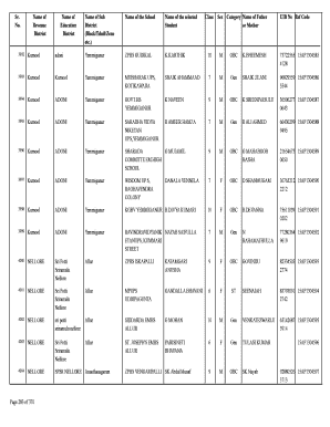 Student Information Form