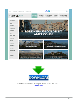 Book Your Travel - Online Booking Wordpress Theme