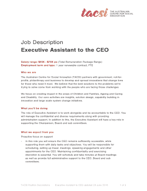 Salary range: $65K - $70K pa (Total Remuneration Package Range)