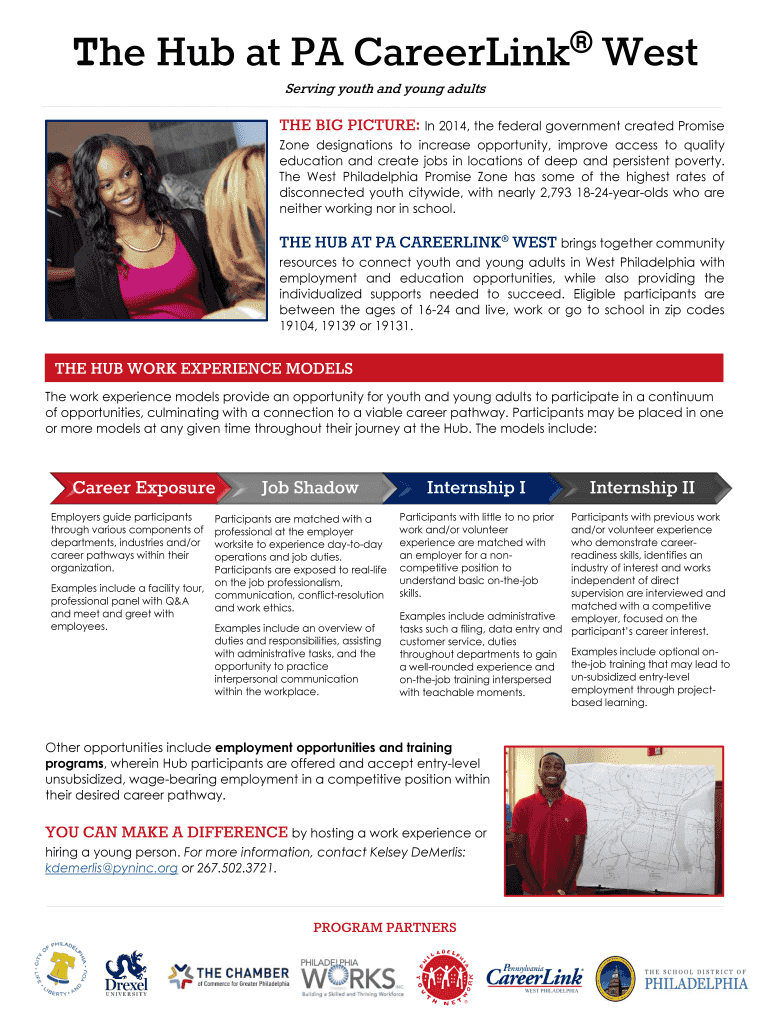 Fillable Online The Hub at PA CareerLink West Fax Email Print - pdfFiller