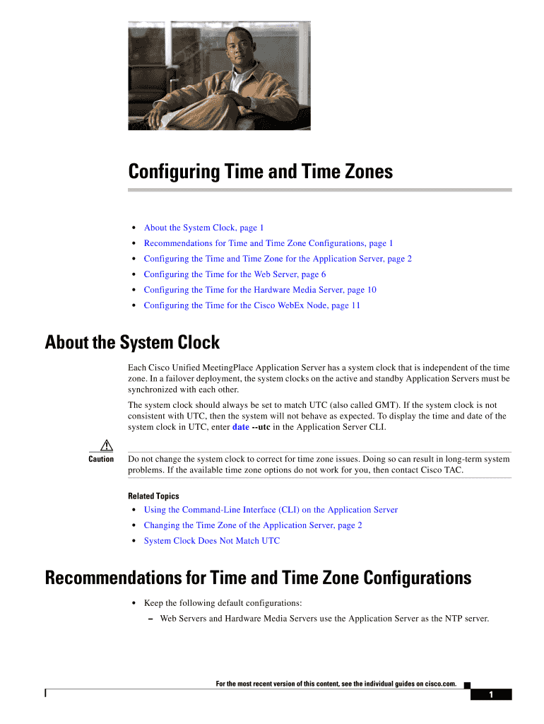 Fillable Online Configuring Time and Time Zones Fax Email Print - pdfFiller