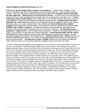 Fillable Online Positive Pregnancy Test Paperwork Book PDF Fax Email ...