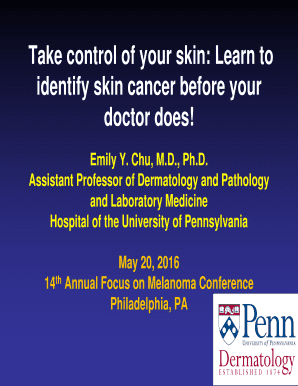 Take control of your skin: Learn to